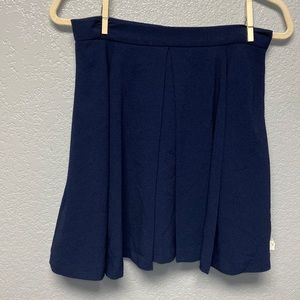 Sam Edelman Sz Med Navy Blue Skater Skirt w/Zipper and Pockets Casual Lined EUC